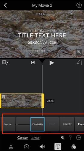 Appliquer iMovie