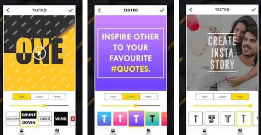 Appliquer Textro