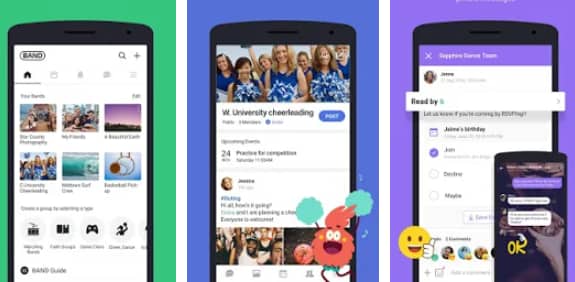application de groupe