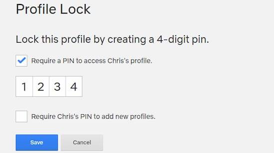 code de travail Pin Pour un profil Netflix