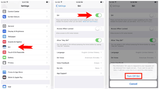 Désactivez Siri dans iOS 10
