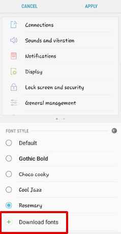 Ajouter une nouvelle ligne dans Samsung
