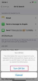 Désactivez Siri sur iPhone et iPad