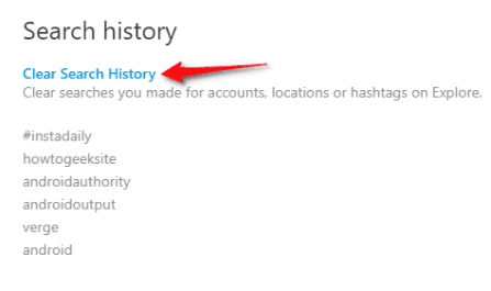 Comment supprimer l'historique de recherche Instagram de l'ordinateur