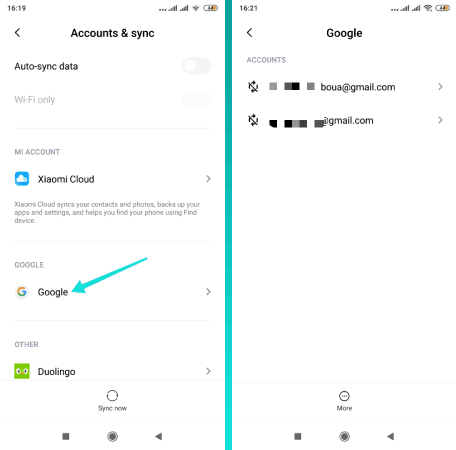 Supprimer le compte Google du téléphone