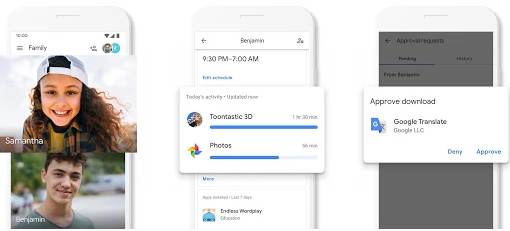 Application enfants Google Family Link