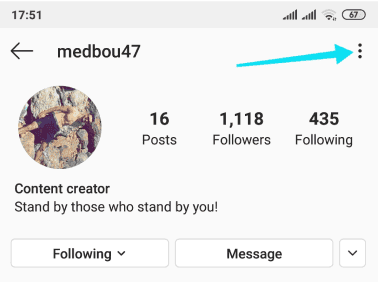 Restreindre quelqu'un sur Instagram