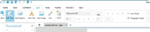 Supprimer le texte du fichier PDF sur PDFelement