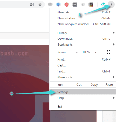 Paramètres Google Chrome