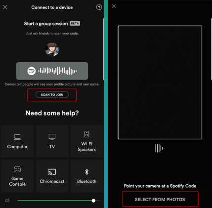 مزامنة موسيقى spotify مع شخص آخر في نفس الوقت