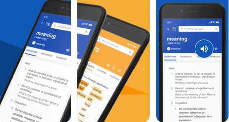 Application de dictionnaire