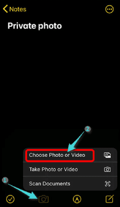 Protégez les photos de l'iPhone avec un mot de passe via Notes