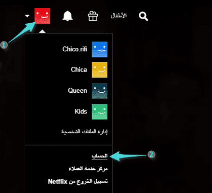 Paramètres du compte Netflix