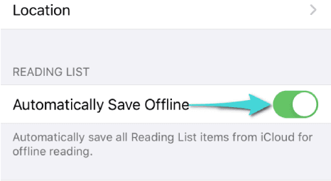 Comment activer la liste de lecture en mode hors ligne sur iPhone