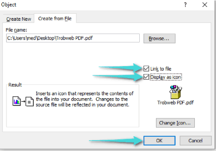 Insérer un fichier PDF dans Word
