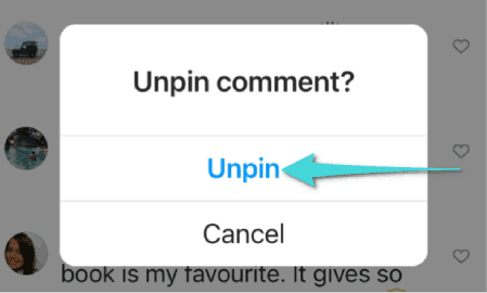 Désinstaller le commentaire Instagram
