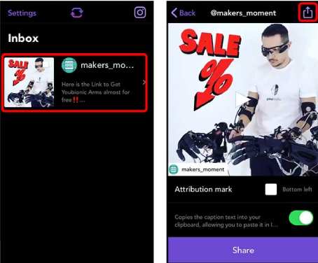 Téléchargez des vidéos Instagram pour iPhone via une application Repost