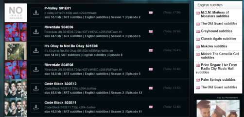 Site de traductions english subtitles