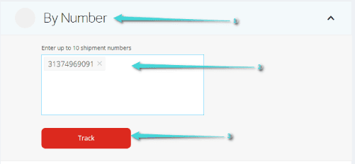 Suivre l'envoi via le numéro de suivi Aramex