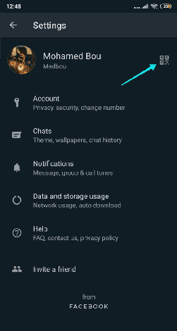 Comment trouver le code QR de mon numéro WhatsApp