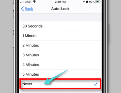 Comment faire en sorte que l'écran de l'iPhone ne s'éteigne pas