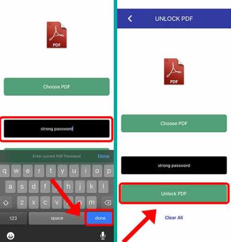 Supprimer le mot de passe du PDF