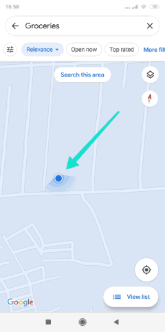 Trouvez la direction sur Google Maps