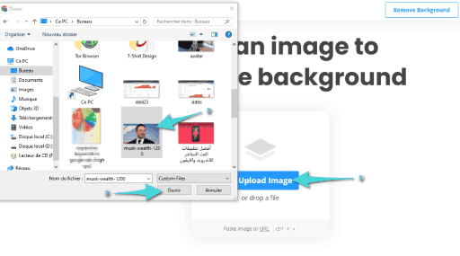 Site de suppression de fond de photo en ligne