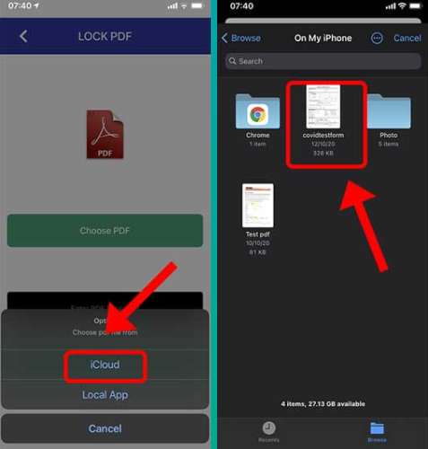Comment ajouter un mot de passe à un fichier PDF sur iPhone