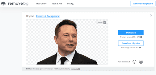 Comment supprimer une photo d'arrière-plan via le site Web Remove.bg
