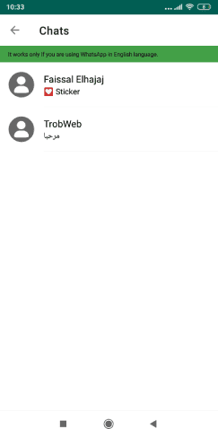 Découvrez les messages Whatsapp supprimés