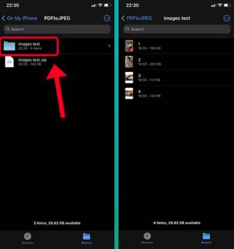 Convertir un pdf en images sur iPhone