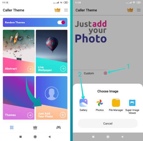 Définir une image personnalisée comme arrière-plan de l'écran d'appel sur Android