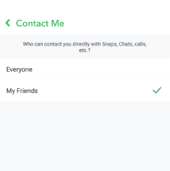 Autoriser uniquement les amis à vous contacter