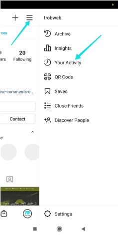 Section activités Instagram