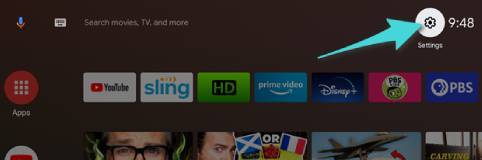 Paramètres Android TV