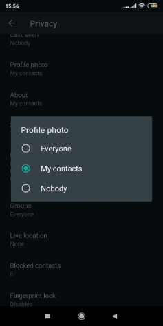 Masquer la photo de profil de certaines personnes pour des raisons de confidentialité