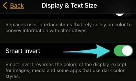 Activer Smart Invert