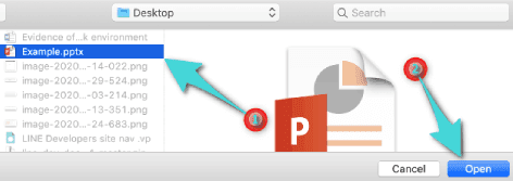 Ouvrez un fichier PowerPoint dans Keynote