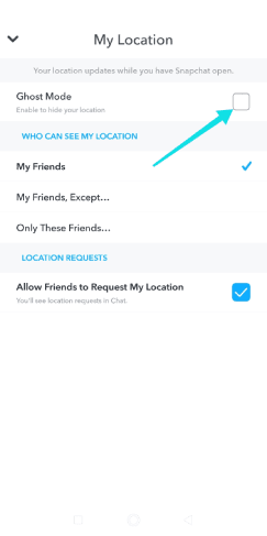 Ne partagez pas votre emplacement Snapmap pour la confidentialité