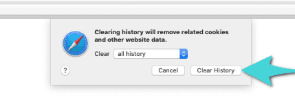 كيفية مسح بيانات التصفح في Safari عبر اختصار لوحة المفاتيح على الماك