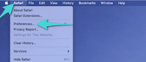 Préférences du navigateur Safari