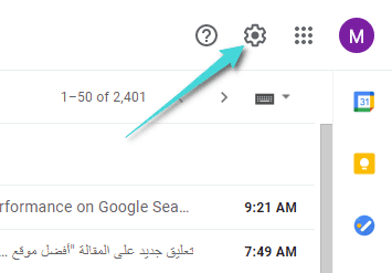 Paramètres Gmail