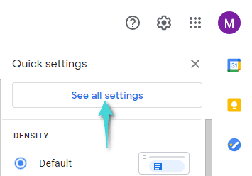 Saisie des paramètres Gmail