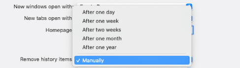 Activer la suppression automatique de l'historique de navigation sur Safari
