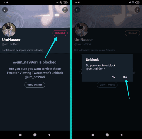 Débloqué pour supprimer des abonnés sur Twitter