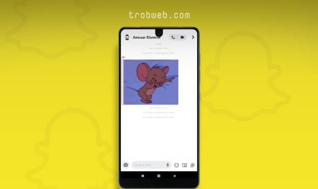 Envoyer des animations GIF sur Snapchat