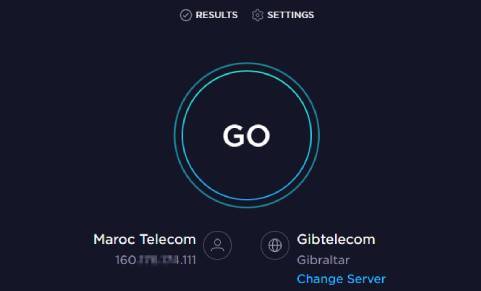 Mesure de la vitesse Internet via Speedtest