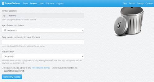 Supprimer tous les tweets sur Twitter