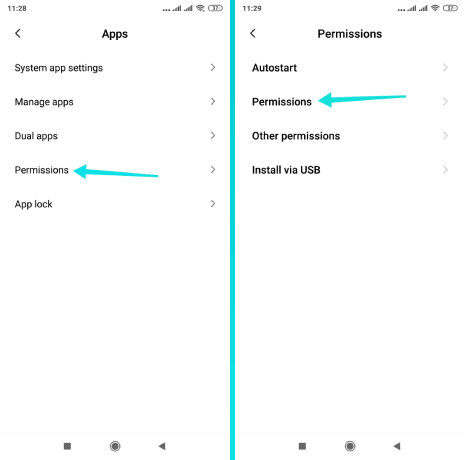 Contrôler la validité des autorisations pour les applications Android